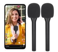 DAWNBOX Supporto per microfono wireless e parabrezza per DJI/Hollyland/Rode/Movo, supporto per microfono wireless, adattatore portatile per microfoni Lavalier, registrazione, streaming, confezione da