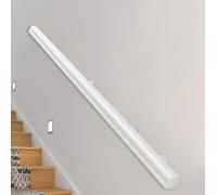 Dawselod 300cm Corrimano Bianco in Legno Massello | Ringhiera per Scale Antiscivolo per Casa | Sicurezza Pesante per Scale Interne ed Esterne, Corridoi, Solai & Patii