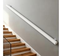 Dawselod 330cm Corrimano Bianco in Legno Massello | Ringhiera per Scale Antiscivolo per Casa | Sicurezza Pesante per Scale Interne ed Esterne, Corridoi, Solai & Patii
