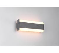 DAWSON APPLIQUE FASCIA DA ESTERNO ALLUMINIO ANTRACITE CON REGOLAZIONE SIA TEMPERATURA DI COLORE DEL LED SIA INTENSITA' IP54 L.30CM 7W 800lm, 2300+3000+4000K