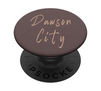 Dawson City Canada Vintage design elegante PopSockets PopGrip Adesivo
