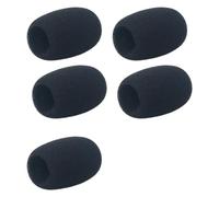 DAWTHTW 5 pezzi Filtro in schiuma per microfono, per parabrezza, per cancellare le spugne, protegge lezioni, presentazioni, eventi aziendali, microfono, parabrezza, filtro in schiuma