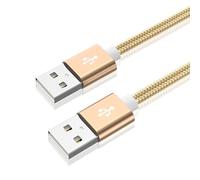 DAWTHTW Cavo di prolunga USB 2.0 Cavo dati ad alta velocità 480 mbps di ricarica USB 2.0 maschio a maschio estensione per laptop per pad di raffreddamento