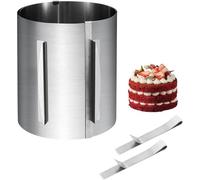 Dawumin Anello per torta regolabile, altezza 20 cm,