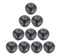 Dawutocap 10pcs Rock Paper Scissor Game Dices 6 lati Acrilico Rotondo Angolo Dices Party Dices Dices Famiglia Parti Gioco