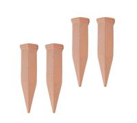 Dawutocap 4 inserti per irrigazione piante in terracotta, per interni ed esterni, per piante irrigate a goccia, dispositivo di fondazione in ceramica, per piante