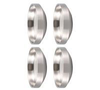 Dawutocap 4Pcs Doppio Strato Piatto Rotondo Salsa Condimento Immersione Ciotola Piccolo Antipasto In Acciaio Inox Condimento Piatti Condimento per Ristorante Cucina Stoviglie