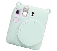 Dawutocap Adatto per 12 macchina fotografica vintage macchina fotografica valigia custodia in silicone custodia per il trasporto scambio, verde menta