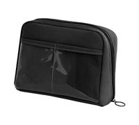 Dawutocap Grande astuccio per matite di grande capacità, organizer portatile, borsa da viaggio per trucchi per studenti, adolescenti, custodia in poliestere per studenti, Nero