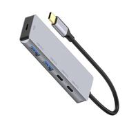 Dawutocap Hub USB C in alluminio a 4 porte 10Gbps Trasferimento dati ad alta velocità PD100W ricarica per tablet laptop dock USB C per laptop e telefono