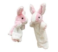 Dawutocap Marionette per animali domestici, conigli, set di marionette a mano, animali ripieni, giocattolo di peluche, dimensioni perfette per le mani dell'adulto del bambino