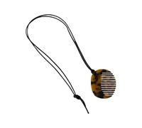 Dawutocap Multipurpose Portable Styling Sturdy Acrylic Comb Pendant Necklace for Fashionable Addition for Women's Hair Accessories, Acrilico