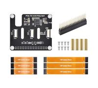 Dawutocap Scheda adattatore PCIe 2CH Espandi Connettore a 2 canali impilabile HAT multipla Espansione PCIe doppia espandibile
