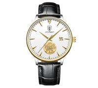 DAXIAOYU Nuovo Classico Automatico Meccanico Uomini Orologio Tourbillon Pelle Impermeabile Calendario Business Moda Lusso Orologi Da Uomo Luminoso Cronografo, nero, Lusso