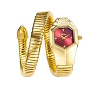 DAXIAOYU Temperamento Diamante Snake Orologio per le Donne Moda Snakehead Dial Bracciale Orologio Da Polso Gioielli In Acciaio Inox Signore Vestito Orologi Al Quarzo, Oro rosso., Lusso