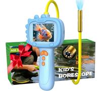 Daxiongmao Endoscopio per bambini con luce - Set di giocattoli educativi scientifici, attività naturali, fotocamera endoscopica con luce, fotocamera endoscopio, gadget per uomini (blue)