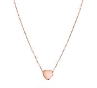 day.berlin Collana da Donna/Ragazza Heart a catena con cuore e ciondolo 45-50cm catena a cuore in filigrana in acciaio inossidabile, lunghezza variabile in 18k oro, 18k oro rosa e argento