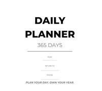Day by Day Productivity Planner - 365 Day Planner With Notes