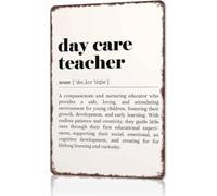 Day Care Teacher Appreciation Metal Wall Decor Definition Sign 8 X 12
