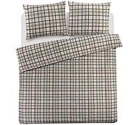 Day Dream Flanel Copripiumini Flip, Cotone, Grigio, 140 x 200/220