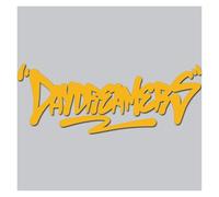 DAY DREAMERS Adesivo Cool Personalità Auto Finestrino Paraurti Parabrezza Moto Carrozzeria Parete Decalcomania Decorativa Accessorio Vinile(Gold,33.3x12.6cm)