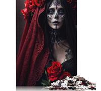 Day Of The Dead Bride Jigsaw Puzzle Impossible 1000 Pezzi Decorazione Per La Casa. Giochi Rilassamento E Intelligence Per Adulti E Bambini Da 12 Anni 500pcs (52x38cm)
