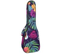 Day of The Dead - Custodia imbottita per ukulele da concerto da 58,4 cm, impermeabile e resistente, Multicolore 06, 25.9x9x3.1in/66x23x8cm, Organizer borsa