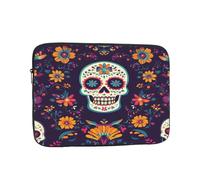 Day Of The Dead - Custodia per laptop con teschio da 30,5 cm, borsa per laptop da donna e uomo, impermeabile, borsa da trasporto per computer aziendale antiurto