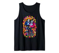 Day of The Dead Dia De Los Muertos Skeletons Dancing Mexican Canotta