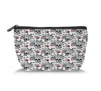 Day of The Dead Printby, trousse per trucchi da donna, con teschio di zucchero, rosa e api, grande capacità, organizer per accessori da viaggio, multicolore, multicolore_5, Taglia unica, Beauty Case
