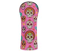 Day of the Dead - Set di coperture per mazza da golf, in pelle di alta qualità, impermeabile, con targhetta numerica, per driver ibridi e fairway Woods
