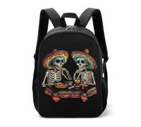 Day of The Dead Skull Dinner Party Zaino casual da viaggio zaino da viaggio borsa a tracolla con cinghie regolabili per donne e uomini