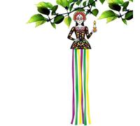 Day Of The Dead Sugar Skull Hanging Tassel Ornament Decor