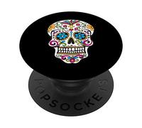Day of the Dead Sugar Skull PopSockets PopGrip: Impugnatura per Telefoni Cellulari e Tablet Intercambiabile