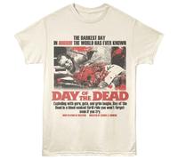 Day Of The Dead - Taglio Aperto Guy - Stampa Frontale Adulto Solido T-Shirt -