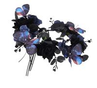 Day Of The Deads Fascia per Halloween Cincos Des Mayoes Party Costume Rose Flower Corone Messicani Copricapo per Donna Ragazza Corone di Fiori Fascia