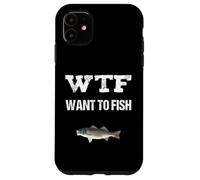 Day Off WTF Vuoi Pescare Divertente Umorismo Pesca Custodia per iPhone 11