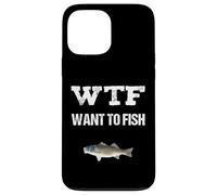 Day Off WTF Vuoi Pescare Divertente Umorismo Pesca Custodia per iPhone 13 Pro Max