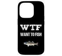 Day Off WTF Vuoi Pescare Divertente Umorismo Pesca Custodia per iPhone 14 Pro