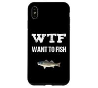 Day Off WTF Vuoi Pescare Divertente Umorismo Pesca Custodia per iPhone XS Max