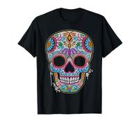 Day The Dead Skull Mexicans Traditions Dia De Los Muertos Maglietta