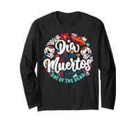 Day The Dead Sugar Skull Dia De Los Muertos Men Women Costum Maglia a Manica