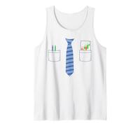 Day Trader Halloween Costume con Cravatta per Gli Appassionati di Trading Canotta