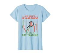 Day Trader Investitore Borsa - Day Trader Trading Online Maglietta, Donna, Celeste, M