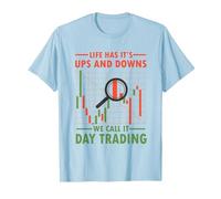Day Trader Investitore Borsa - Day Trader Trading Online Maglietta, Uomo, Celeste, S
