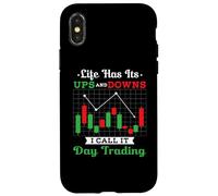 Day Trading Stock Market Candlestick Grafico Sarcastico Gioco di parole Custodia per iPhone X/XS