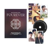 DAY6 - 8th Mini Album [FOUREVER] (STANDARD VER. - BROWN VER.) Photobook + Photo Sticker + Index Sticker + Unit Photocard + Original Ticket + Photocard + Mini Poster + CD-R + 4 Extra Photocards