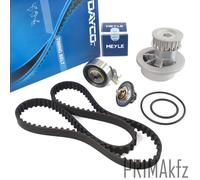 Dayco Cinghia Distribuzione + Galoppino Pompa Acqua + Meyle Termostato per Opel