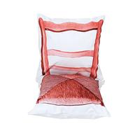 Daycollection FITIACCA4 - Set di 2 Cuscini coprisedia 4 Me K Formica in Cotone, Collezione Cotone, 40 x 40 x 10 cm, Rosso