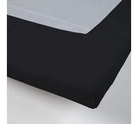 DayDream bedwear Lenzuola con Angoli Non stirabili, Colore:, Cotone, Nero, 180 x 210 cm